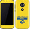 NFL Los Angeles Rams White Performance Series Moto E5 Play Skin